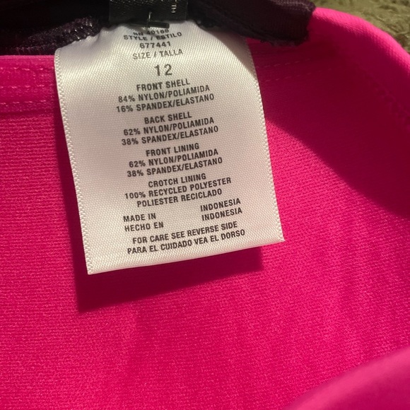 NWT Aqua Green Shape + Style Ombre Full Coverage One Piece Swimsuit Size 12 - Picture 6 of 6